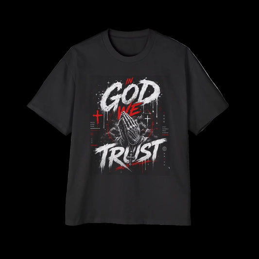 IN GOD WE TRUST Oversized Tee